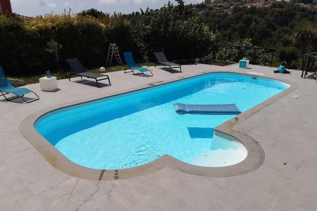 Appartement 3 Pieces Dans Villa Individuelle Falicon Zewnętrze zdjęcie